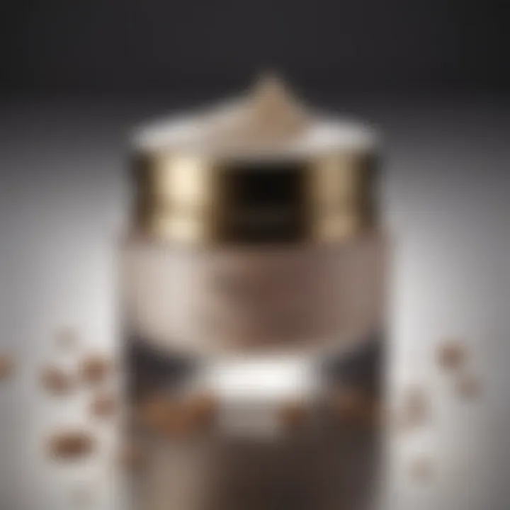 A close-up of a luxurious K-beauty cream highlighting its texture and richness.