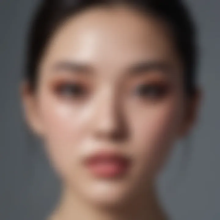 An array of trending Korean makeup looks on diverse models