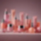 A vibrant display of popular Korean beauty makeup products showcasing unique packaging