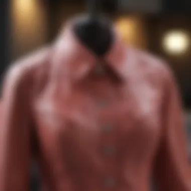 An elegant outdoor setting featuring seasonal ladies jackets.