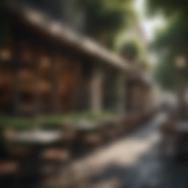 A serene outdoor café setting perfect for intimate conversations
