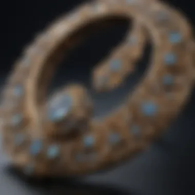 Close-up of intricate craftsmanship in affordable jewelry