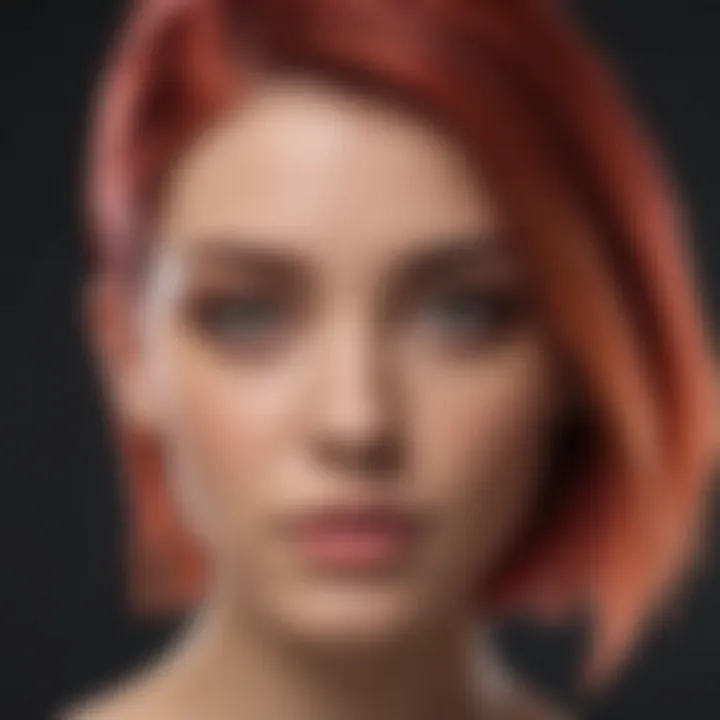 Trendy hairstyles featuring temporary hair color