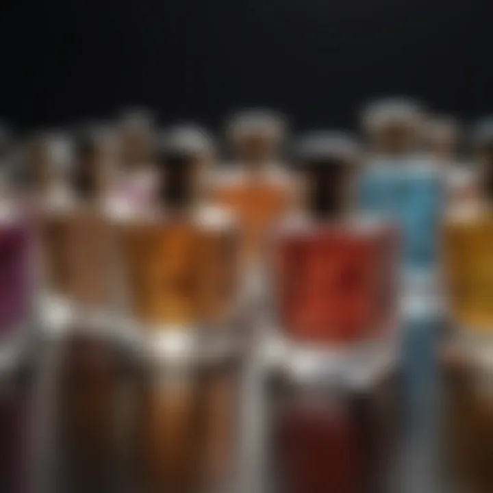 A stunning array of perfume bottles showcasing diverse fragrances.