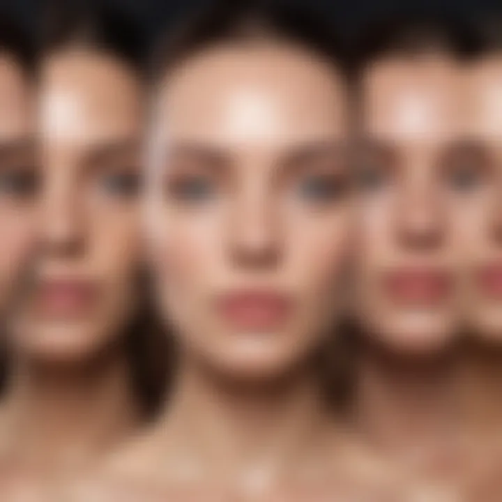 An illustration showing different skin types and their moisture needs