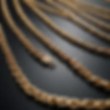 A curated selection of gold chains in various styles and lengths.