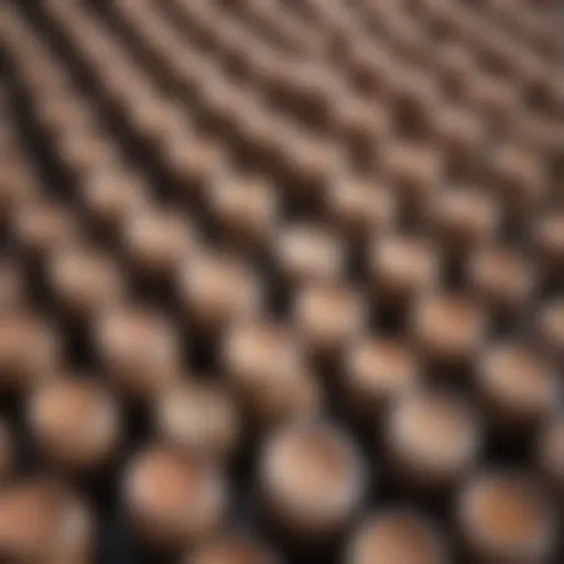Close-up of various eye concealer tubes and pots