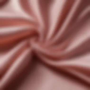 Close-up of silk fabric showcasing its smooth texture