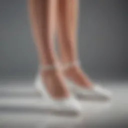 Elegant design of Sam Edelman white ballet flats showcasing their chic silhouette