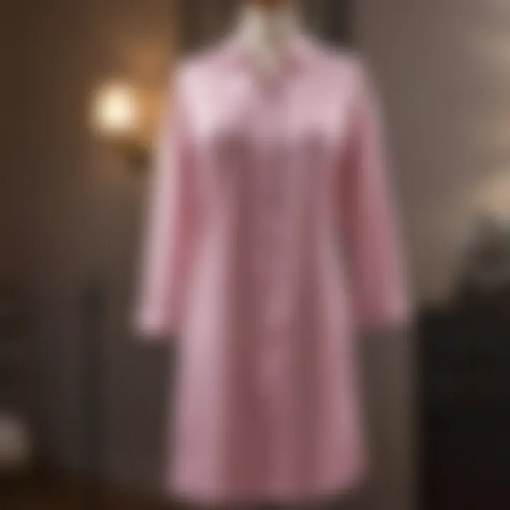 A stylishly designed nightshirt displayed on a mannequin