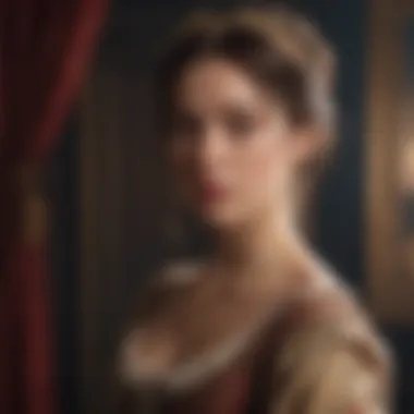 Immersive Storytelling in Period Dramas A scene depicting actors immersing themselves in a dramatic moment from a period drama