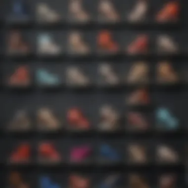 A collage of various trending footwear categories