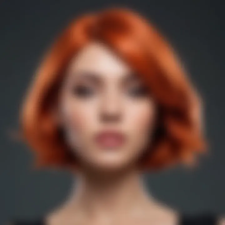 Person showcasing a stunning dyed hairstyle