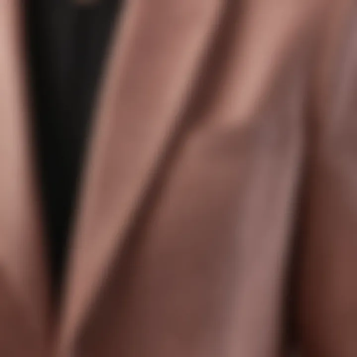 Close-up of the fabric texture of a Vince Camuto blazer