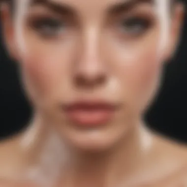 Infographic illustrating skin types and recommended face wash ingredients
