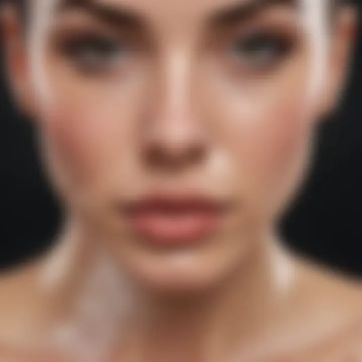Infographic illustrating skin types and recommended face wash ingredients