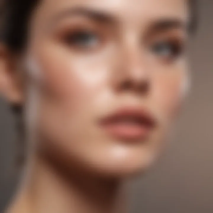An illustration showcasing different skin types suitable for various acne cleansers.