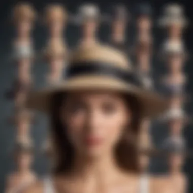 Guide to Hat Styles and Face Shapes A guide showcasing different hat styles and face shapes