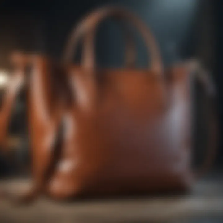 Versatile leather tote suitable for various occasions