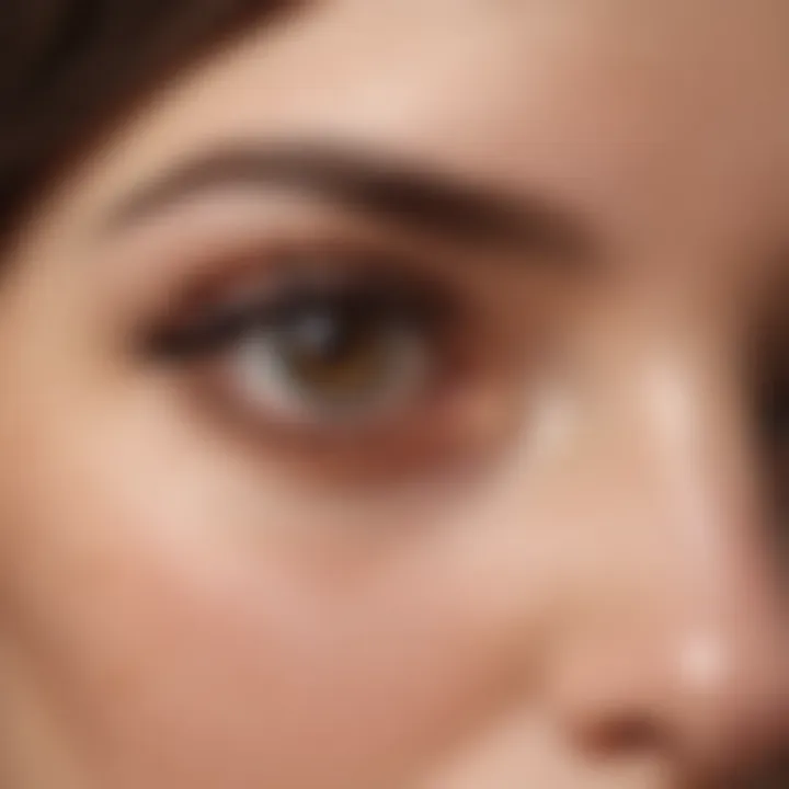 Before and after results of eyelash enhancer serum usage