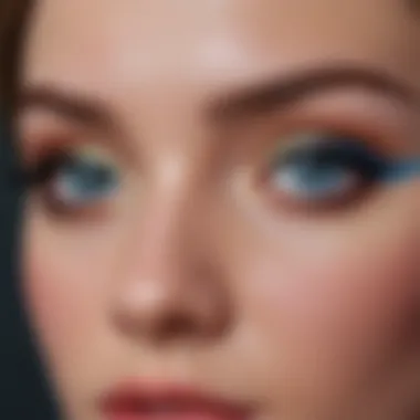 Vibrant eyeliner shades that complement blue eyes