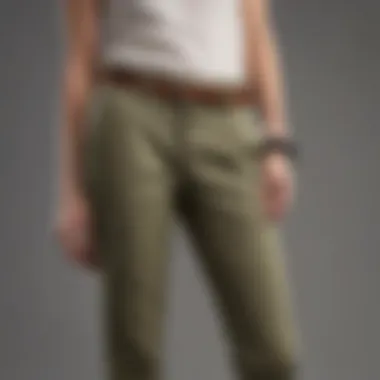 Fashion-forward khaki pants styled with contemporary outfits