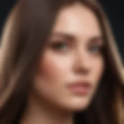 Illustration of smooth, shiny hair reflecting light