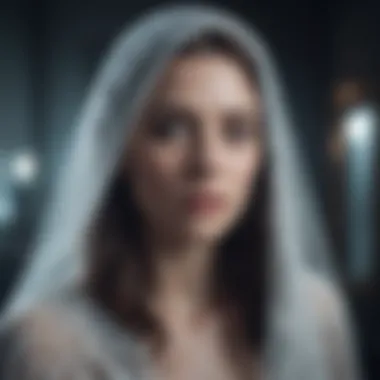 The Emotional Resonance of Ghostly Encounters A cinematic scene depicting a ghostly apparition, illustrating the emotional impact of ghost films.