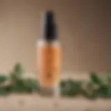 Close-up of Grow Gorgeous Daily Density Serum bottle showcasing its elegant design