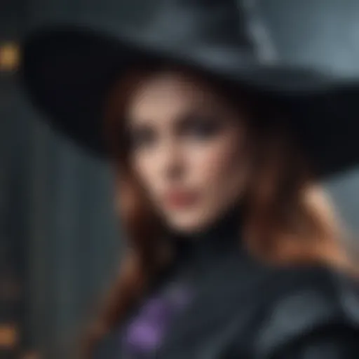 A vibrant witch costume with a modern twist