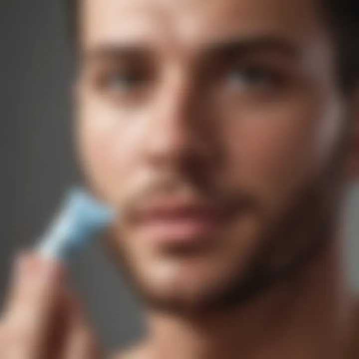 Post-shave care products to soothe irritated skin