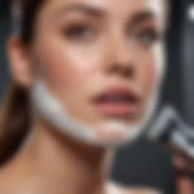 Shaving Technique for Sensitive Areas Expertly executed shaving technique for sensitive areas