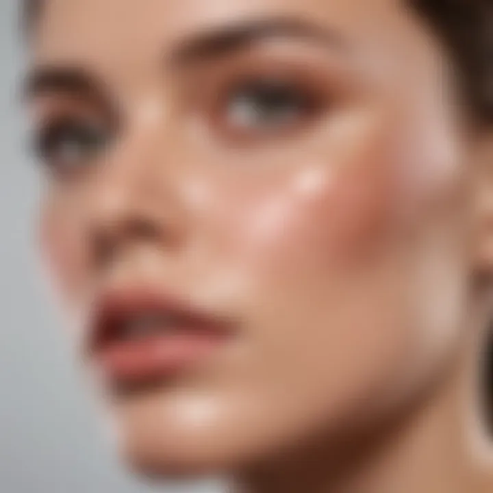 Illustration of skin layers affected by retinol