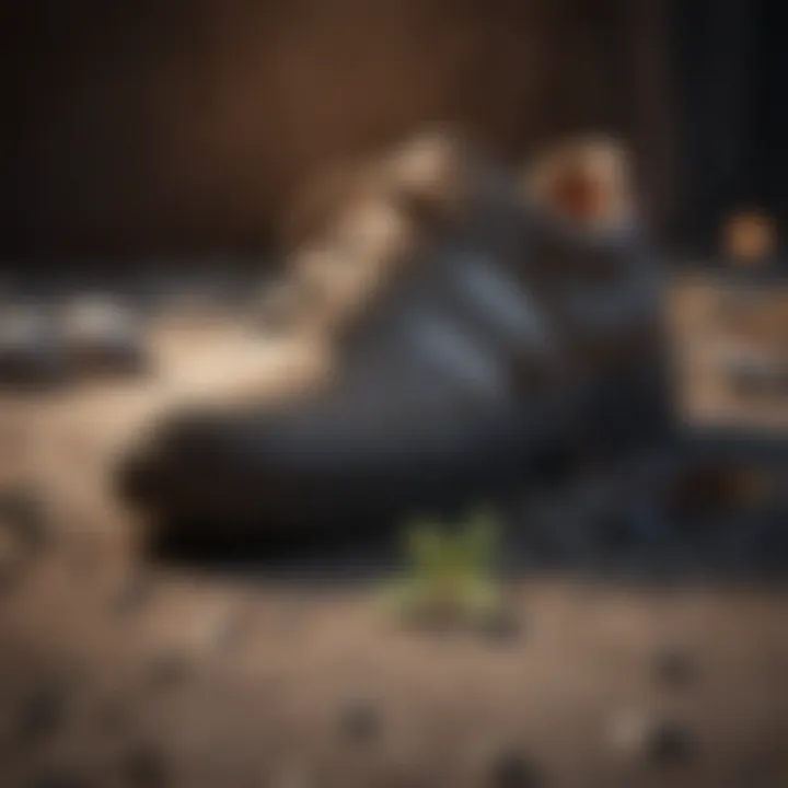 Sustainable footwear materials highlighting eco-friendly practices