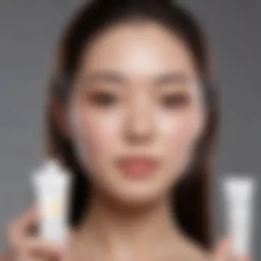 Diverse Formulations of Korean Sunscreens Illustration showcasing various types of Korean sunscreen formulations