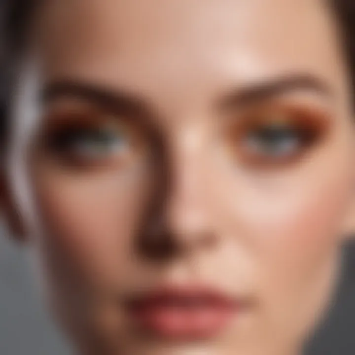 Artistic application of Lancôme Spontaneous Eyeshadow on an eye