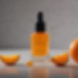 Close-up of Lavelier Nourishing Vitamin C Serum in a stylish bottle