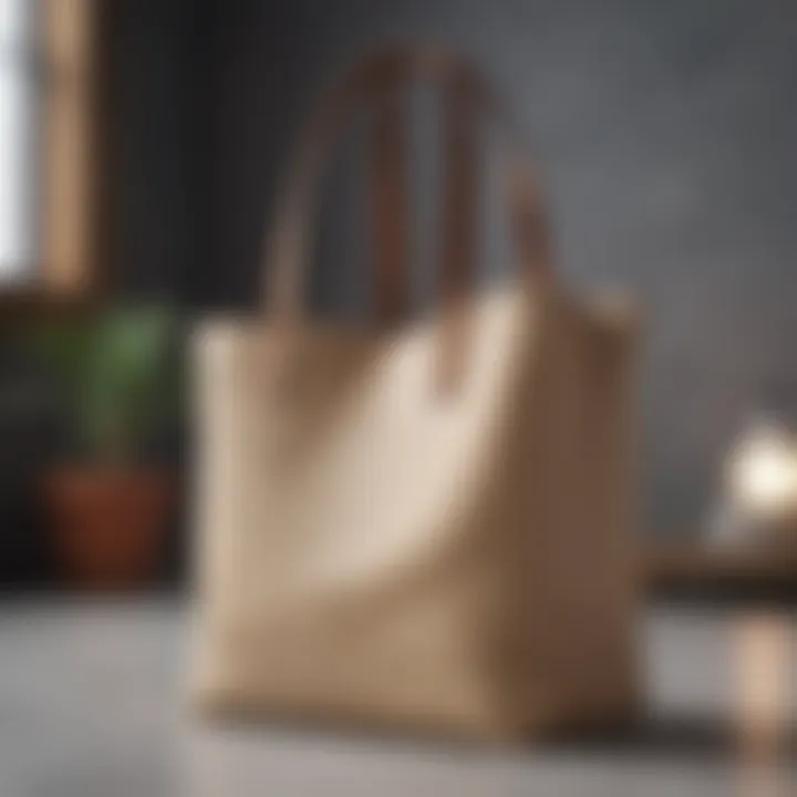 A sustainable lightweight tote made from eco-friendly materials