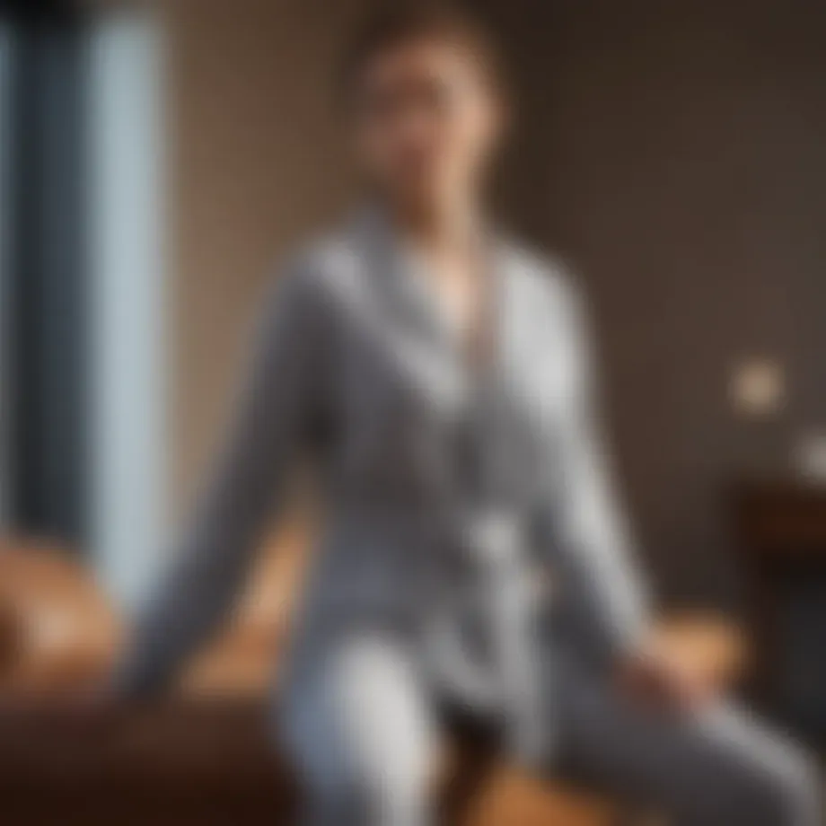 Professional loungewear ensemble that merges style and comfort