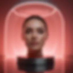 Lux Skin Red Light Therapy device in a serene setup