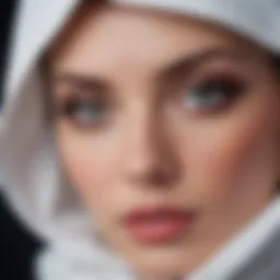 Elegant eye makeup showcasing hooded eyes