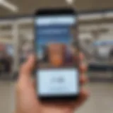Old Navy coupon on a smartphone screen