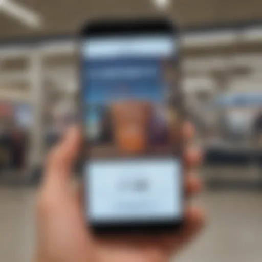 Old Navy coupon on a smartphone screen
