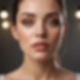 Creative representation of coupon codes with skincare products