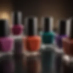 A vibrant assortment of nail polishes suitable for dark skin tones