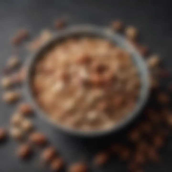A selection of nutrient-rich foods such as nuts, seeds, and whole grains