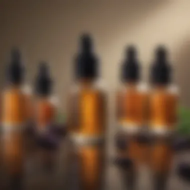 A collection of essential oils known for promoting hair growth