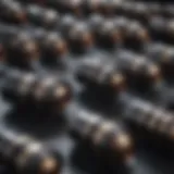 A selection of various roller types for fine hair