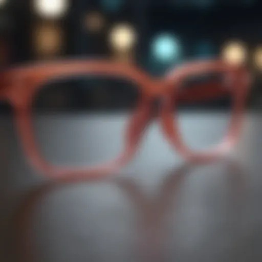 A stylish pair of Zenni Optical glasses showcasing colorful frames