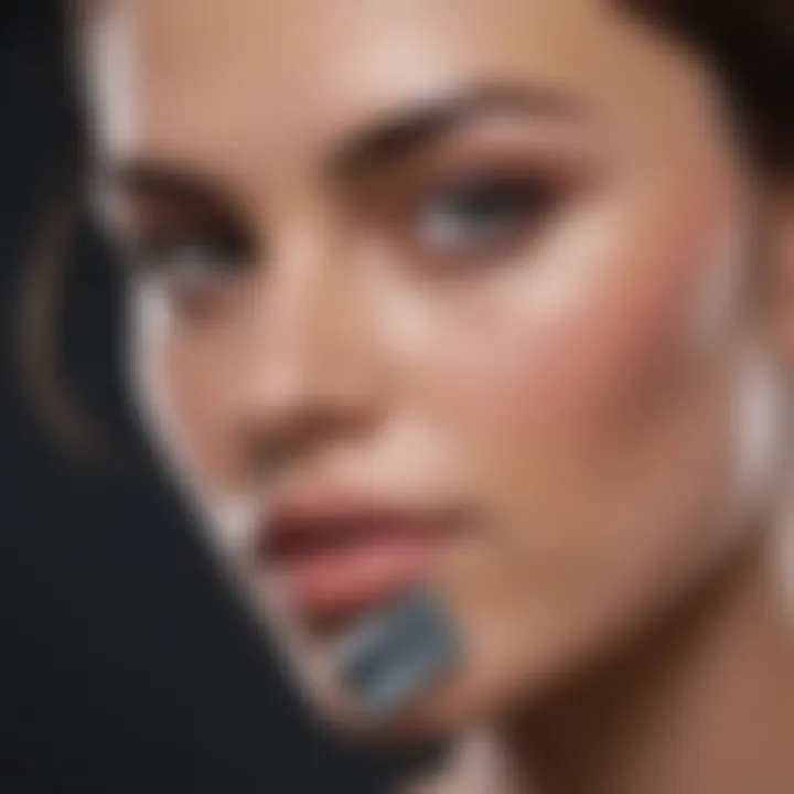 Close-up of blade material and design